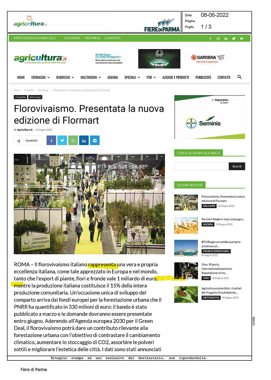 06/08/2022 – Agricultura.it