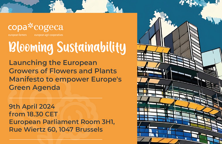Presentazione del Manifesto Europeo per la sostenibilità nel settore florovivaistico